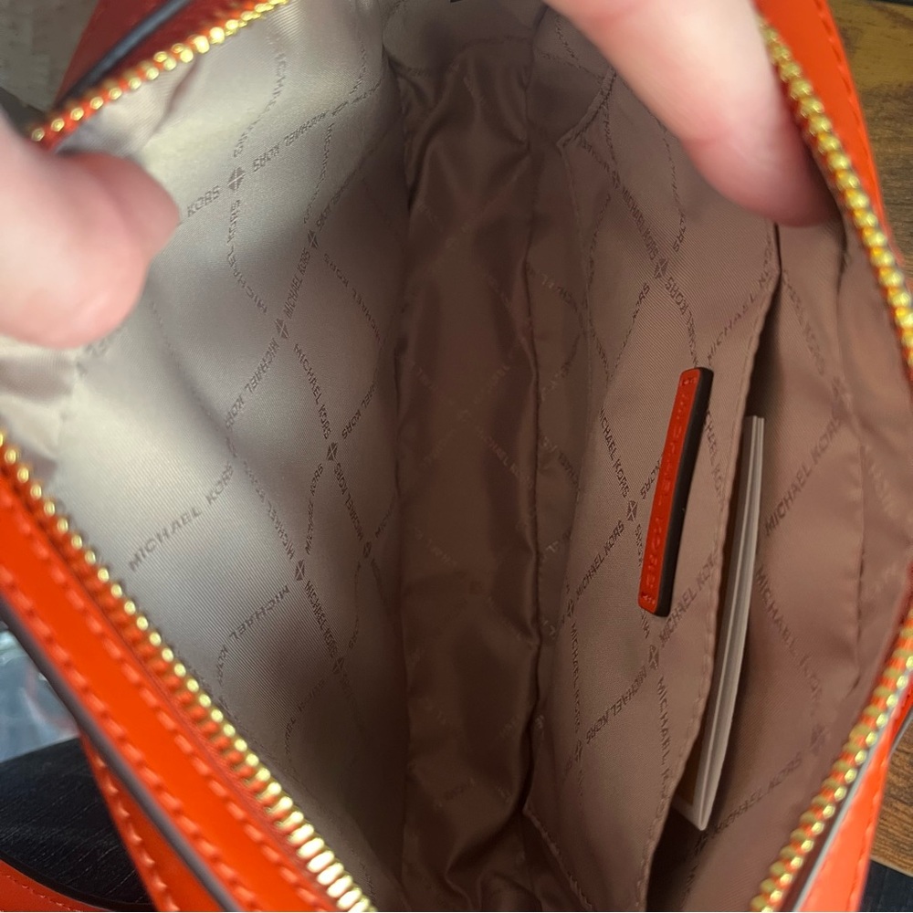 Michael Kors Vibrant Orange Ombré Crossbody Bag - Picture 6 of 8